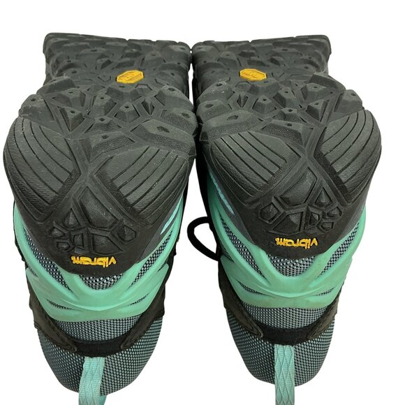 Merrell Adventurine QDry Waterproof Leather Hiking Boots Womens 9 Black & Mint - Picture 8 of 10